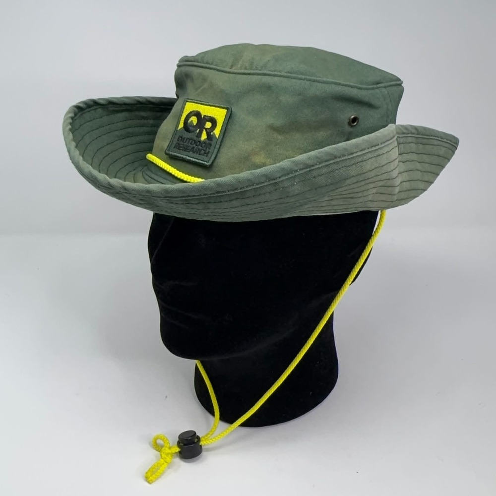 Outdoor Research Hat‎ Boonie Fitted Mens Size S/M Green Wide Brim Outdoor Rope